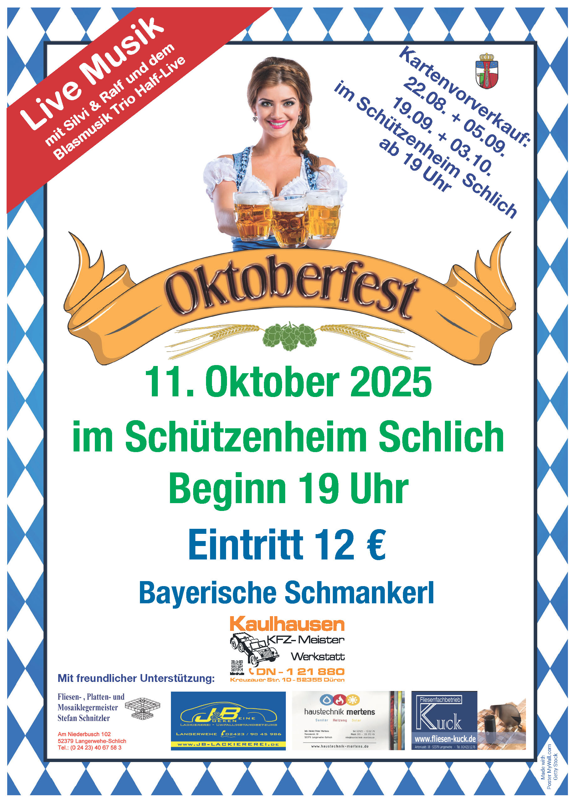 2Schützen Oktoberfest 2025 Plakat A1