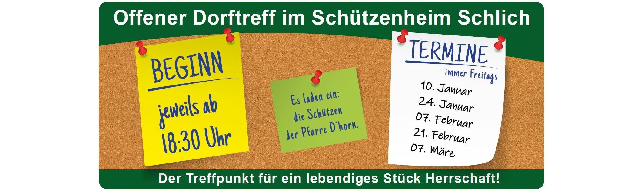 Dorftreff 10.01. - 07.03.