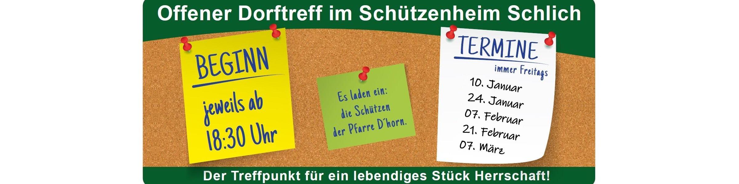 Dorftreff 10.01. - 07.03.