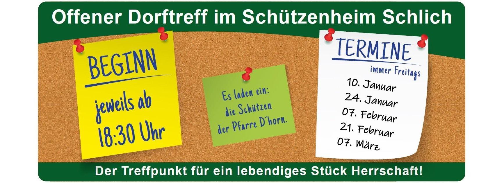 Dorftreff 10.01. - 07.03.