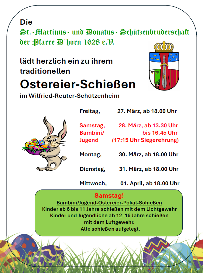 Ostereierschiessen 2026